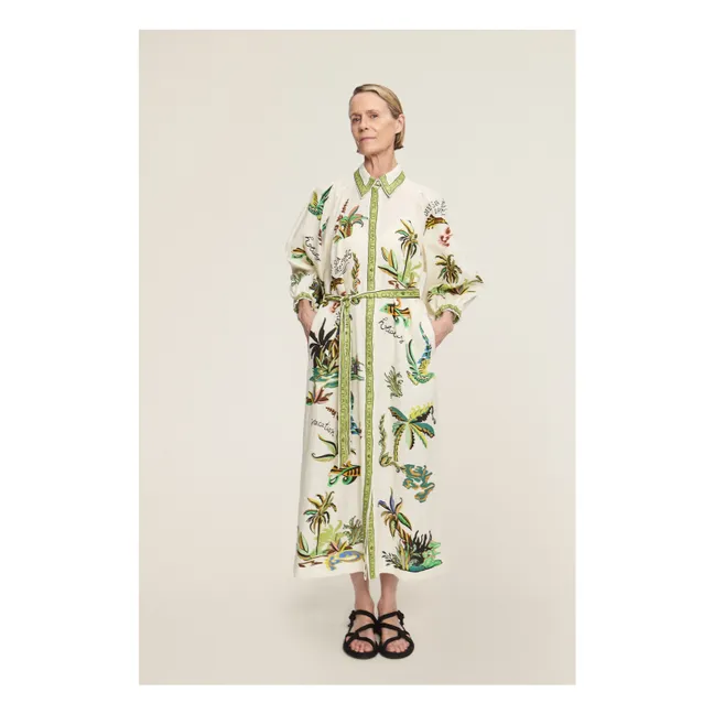 Vestido de lino Day Dream | Crema