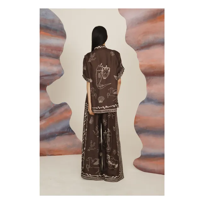 Chemise Semmy Soie | Chocolat