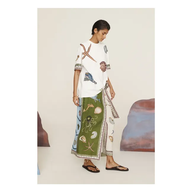 T-shirt Bath House Coton Bio | Ecru
