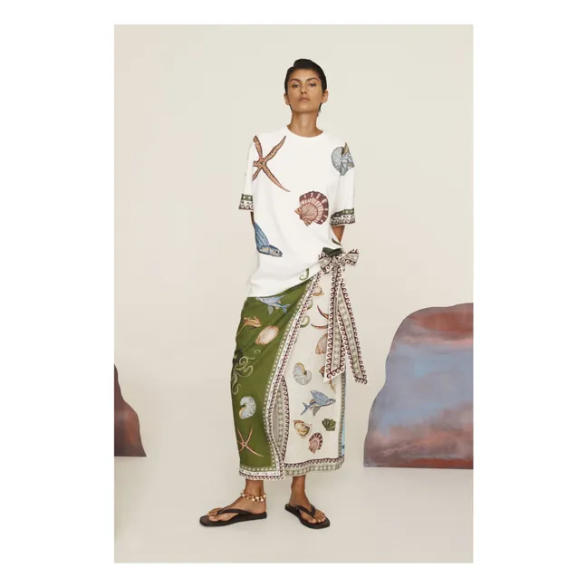 T-shirt Bath House Coton Bio | Ecru