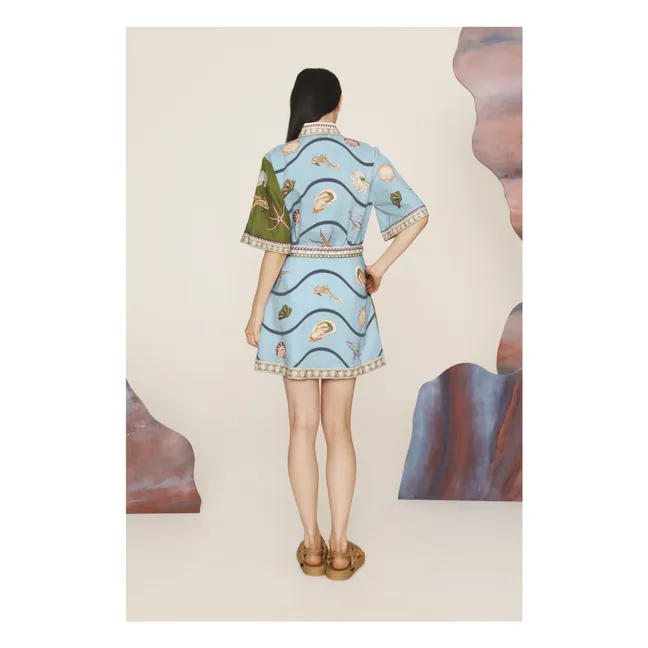 Kleid Bath House Leinen | Seidenfarben