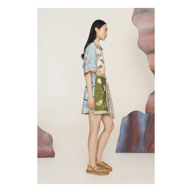 Kleid Bath House Leinen | Seidenfarben