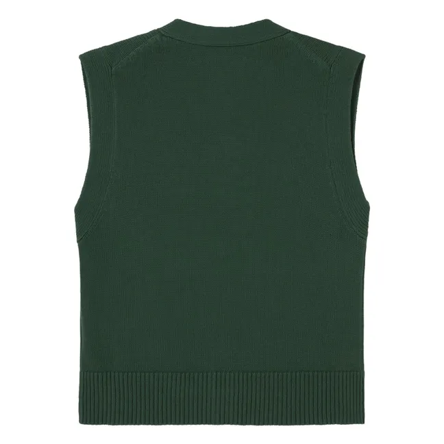 Strawberries Patric Sleeveless Vest | Dark green