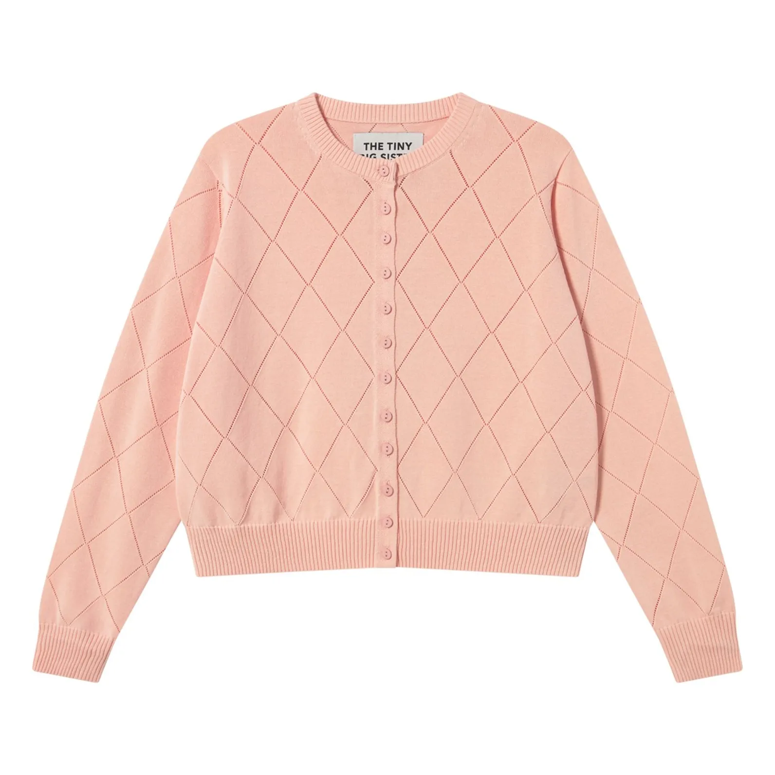The Tiny Big Sister Pink Cardigan Diamond Lara