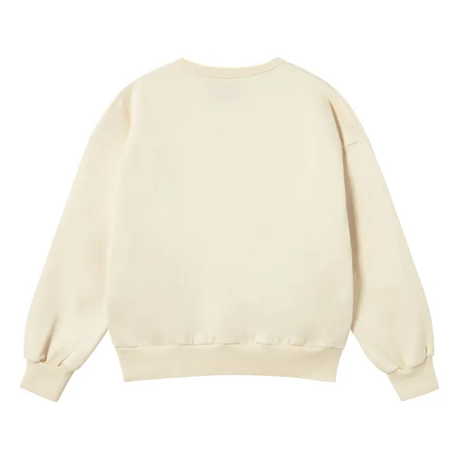 Felpa in cotone biologico Cherries | Beige
