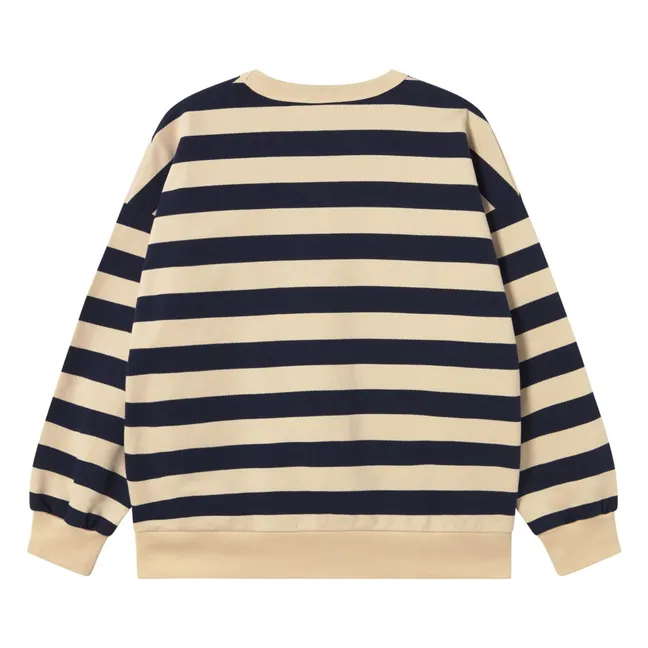 Gestreiftes Sweatshirt | Navy