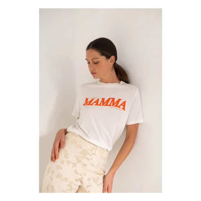 Camiseta Viva La Mamma | Blanco Roto
