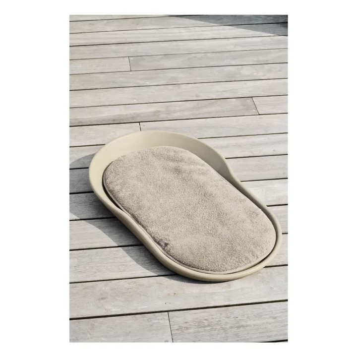 Mamee terry cushion | Grey-green- Product image n°2