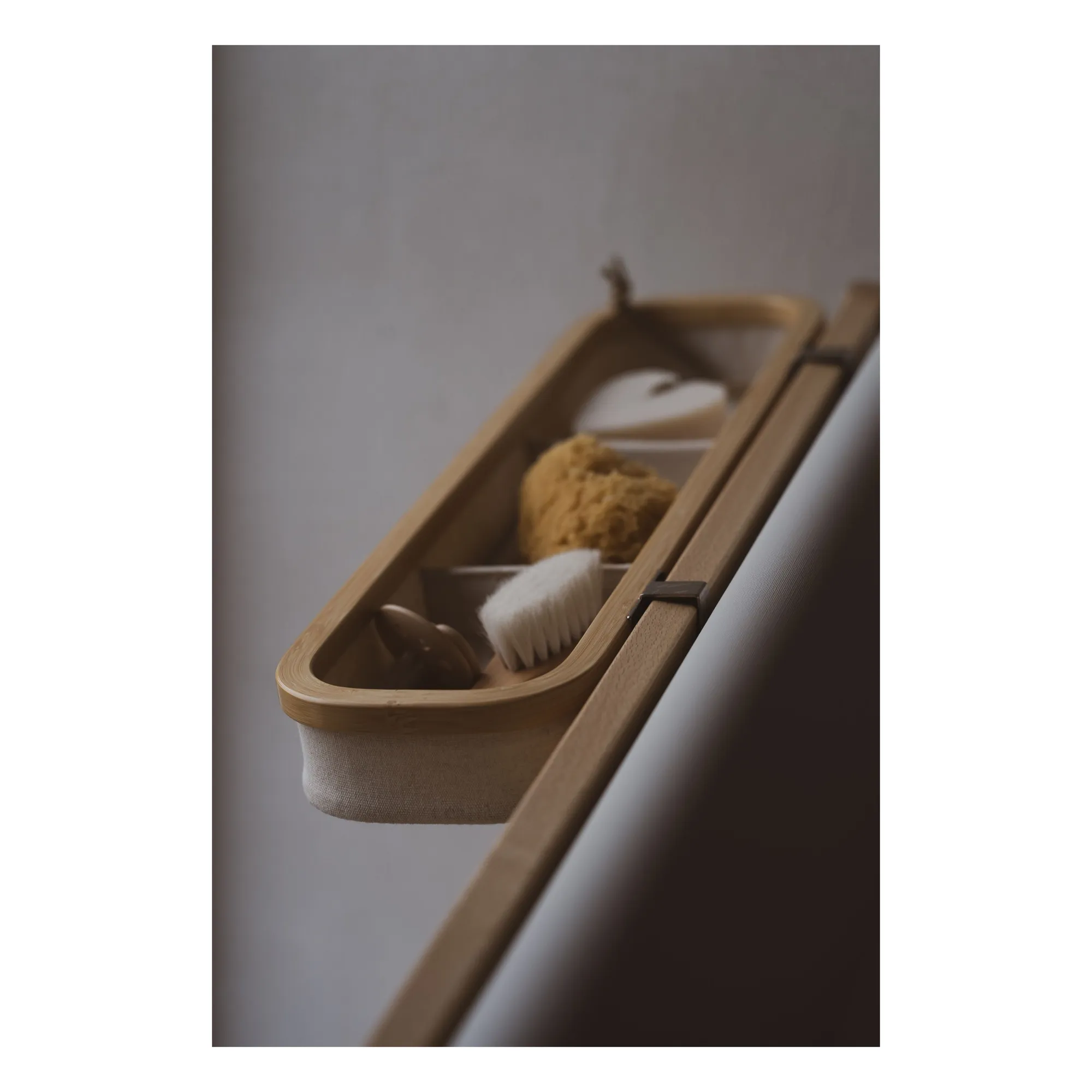 Hanging basket with compartments for changing tables | Beige- Product image n°1