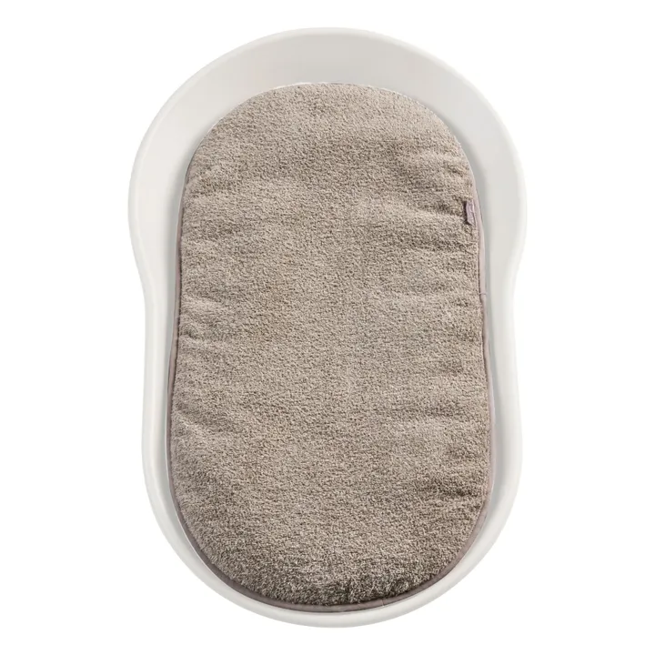 Mamee terry cushion | Grey-green- Product image n°0