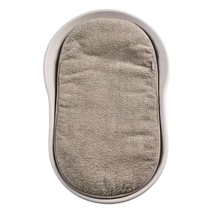 Mamee terry cushion | Grey-green- Product image n°3