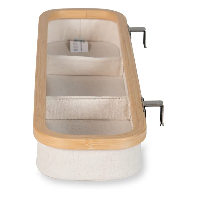 Hanging basket with compartments for changing tables | Beige