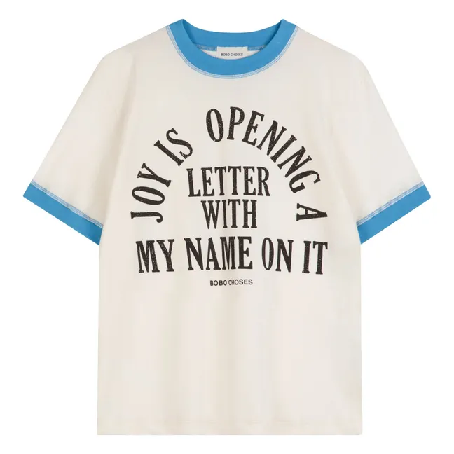 T-shirt Joy Is Coton Bio - Collection Femme | Blanc cassé