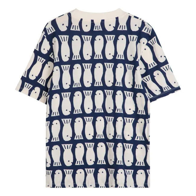 T-shirt Lucky Fish Coton Bio - Collection Femme | Bleu marine