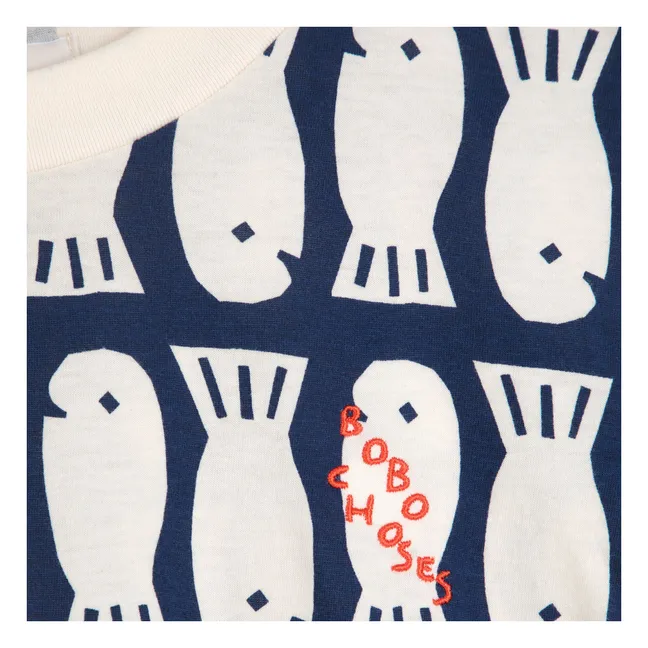 T-shirt Lucky Fish Coton Bio - Collection Femme | Bleu marine