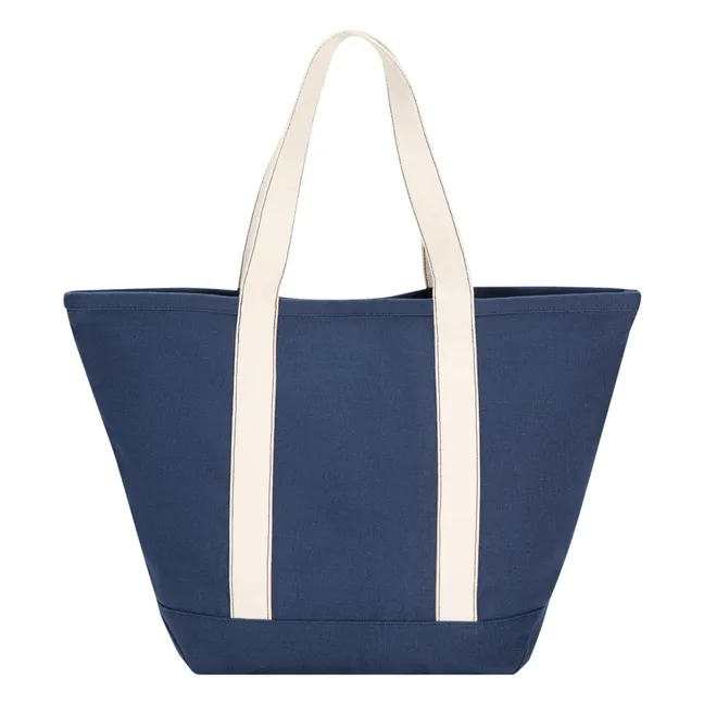 Bolsa de la compra Lucky Fish Algodón orgánico - Colección Mujer | Azul Marino