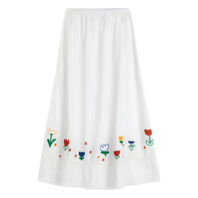 Jupe Garden Party Coton Bio - Collection Femme | Blanc