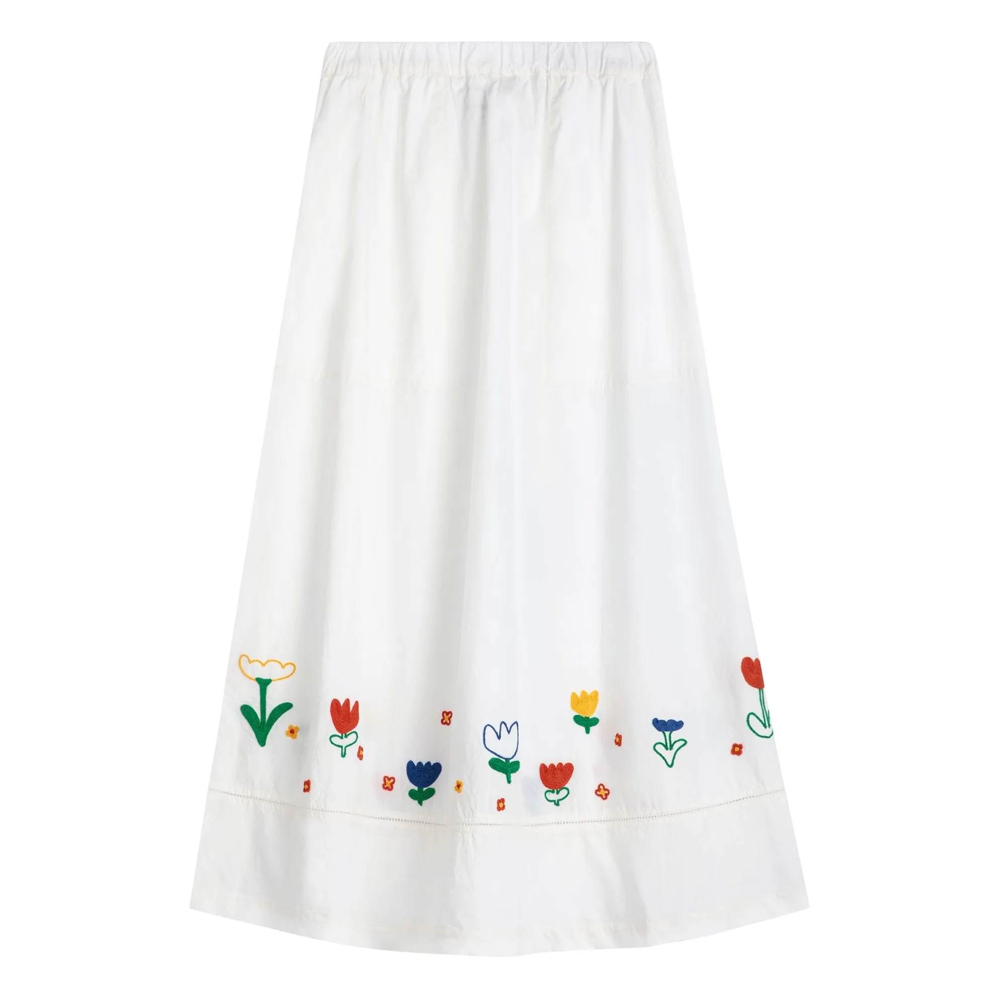 Jupe Garden Party Coton Bio - Collection Femme | Blanc- Image produit n°0