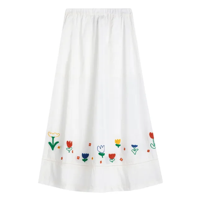 Jupe Garden Party Coton Bio - Collection Femme | Blanc