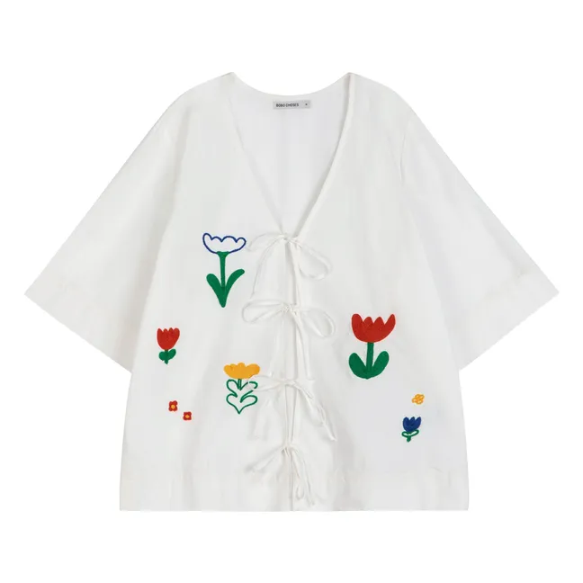 Blouse Garden Party Coton Bio - Collection Femme | Blanc