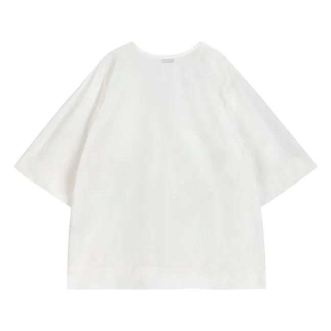 Blouse Garden Party Coton Bio - Collection Femme | Blanc