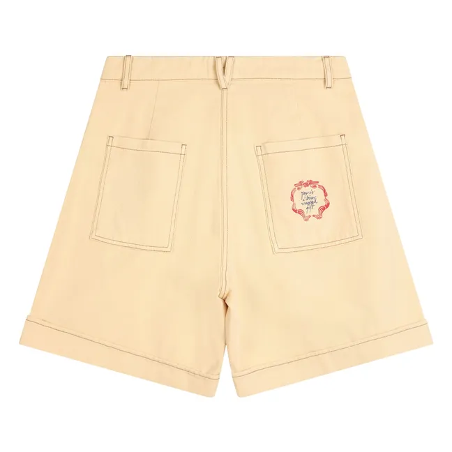 Bermuda Coton Bio - Collection Femme | Jaune pâle