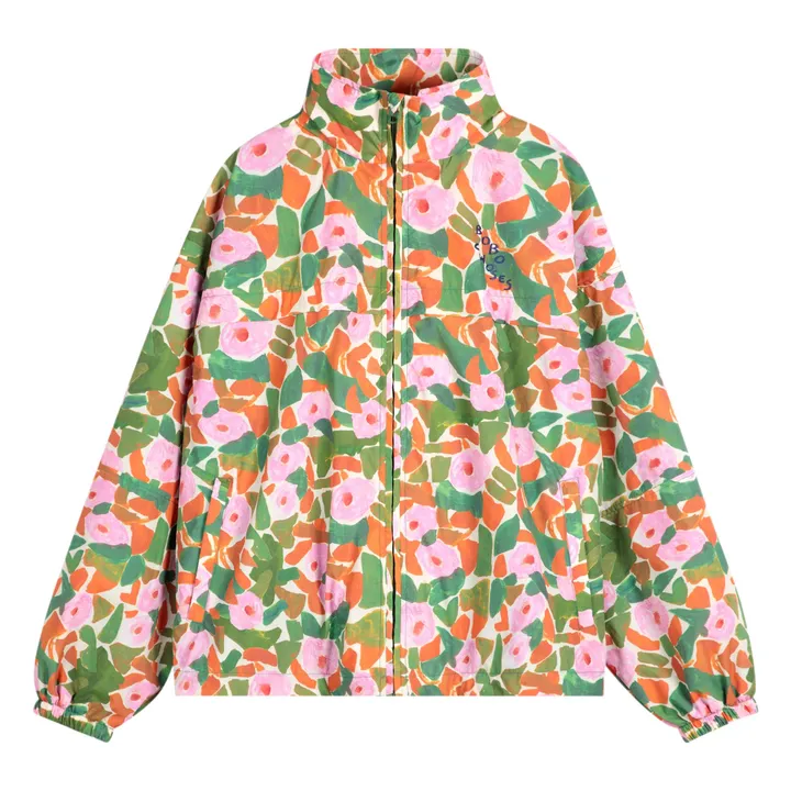 Coupe-vent Floral Fibres Recyclées - Collection Femme | Vert- Image produit n°0