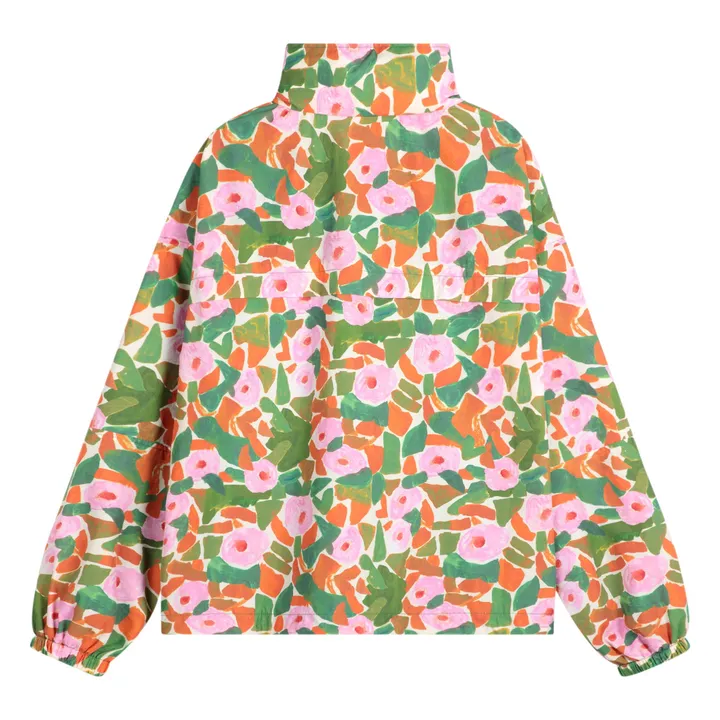 Coupe-vent Floral Fibres Recyclées - Collection Femme | Vert- Image produit n°3