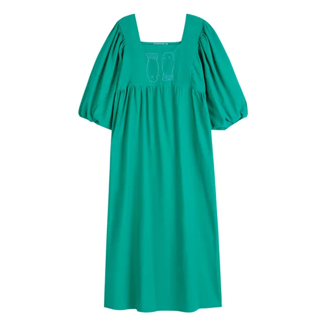 Robe Couple Fish Coton Bio et Recyclé - Collection Femme | Vert