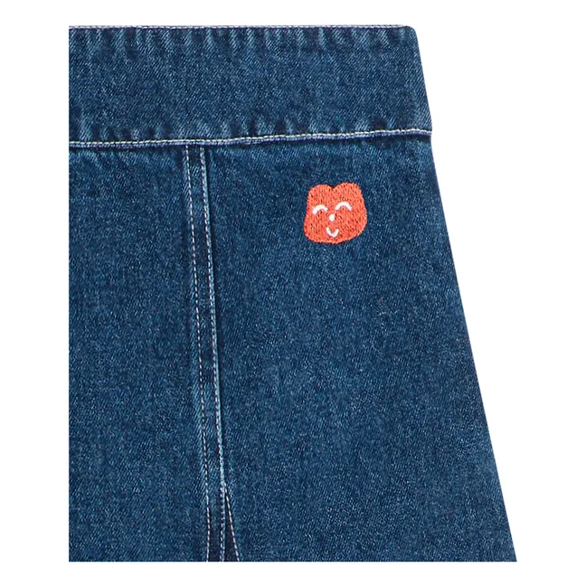 Falda vaquera acampanada - Colección Mujer | Azul