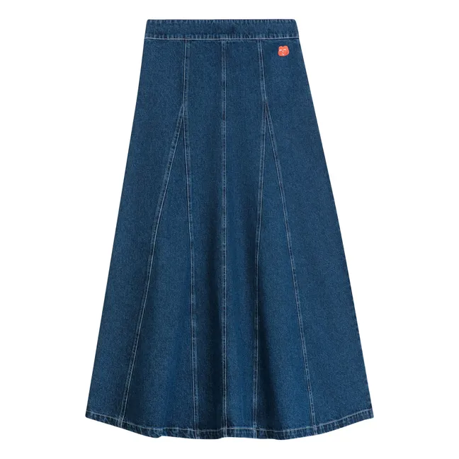 Falda vaquera acampanada - Colección Mujer | Azul