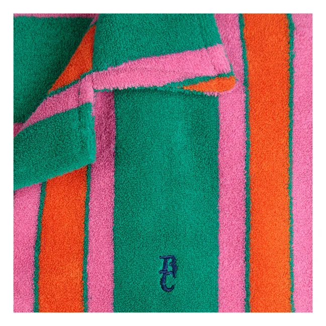 Organic Cotton Terry Stripe Shirt - Women's Collection | Green