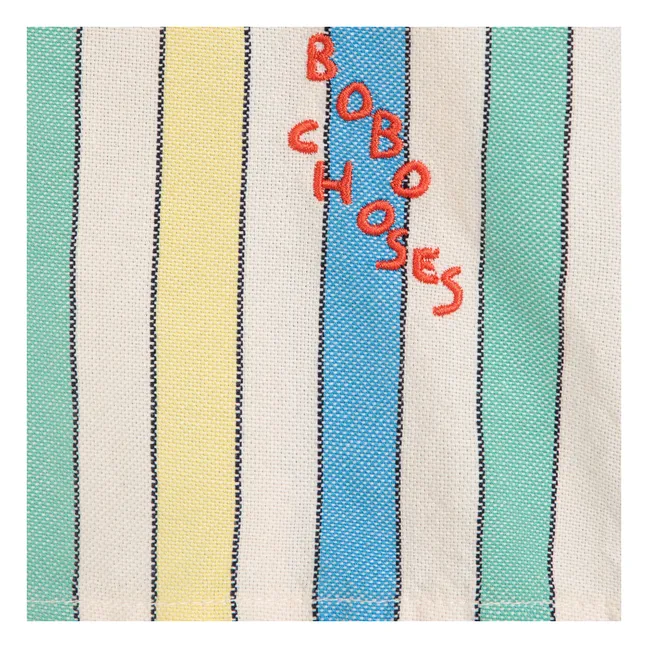 Camicia a righe in cotone organico e riciclato - Collezione Donna | Blu