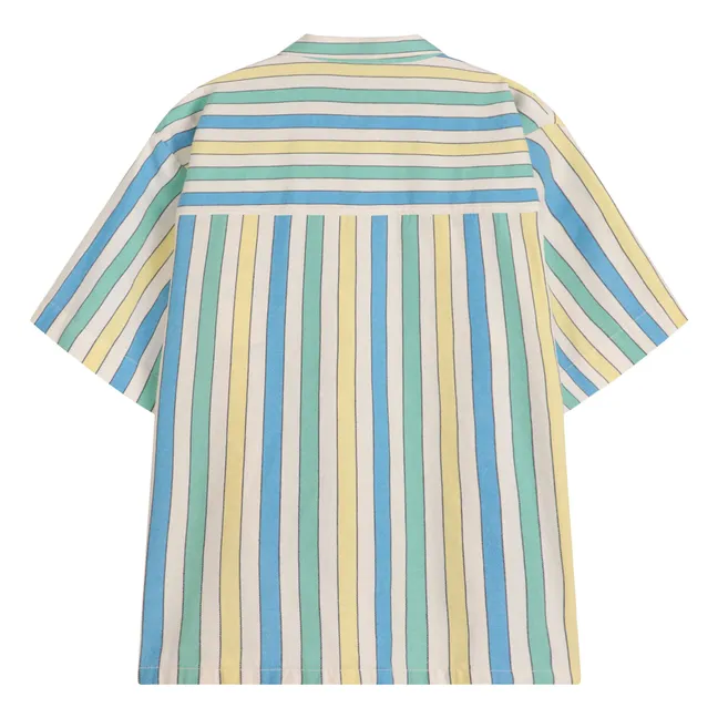 Camicia a righe in cotone organico e riciclato - Collezione Donna | Blu