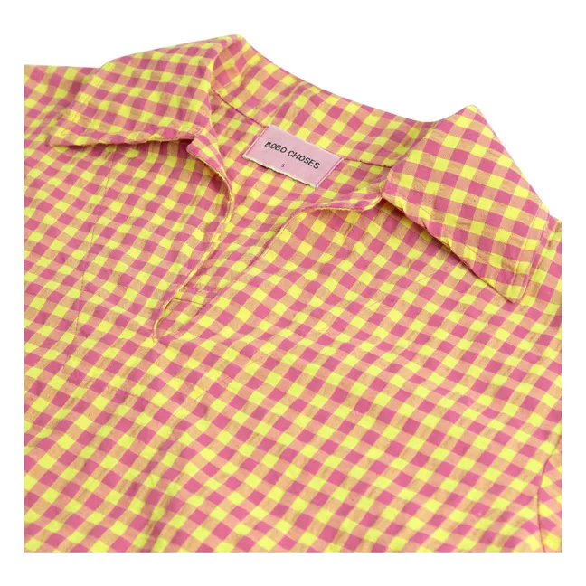Vichy Blouse Recycled Fibers - Women's Collection | Pink