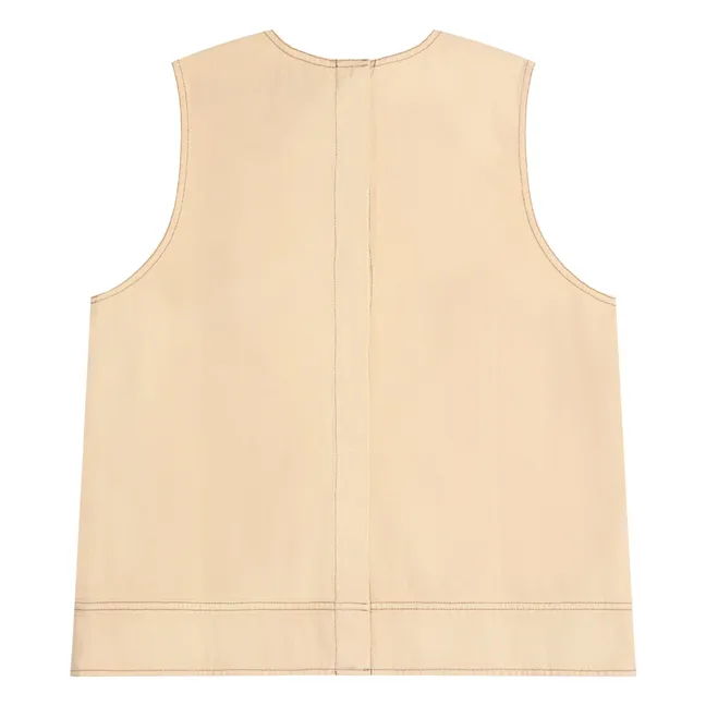 Top A Day At The Beach Coton Bio - Collection Femme | Jaune pâle