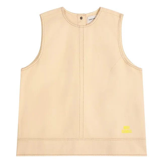 Top A Day At The Beach Coton Bio - Collection Femme | Jaune pâle