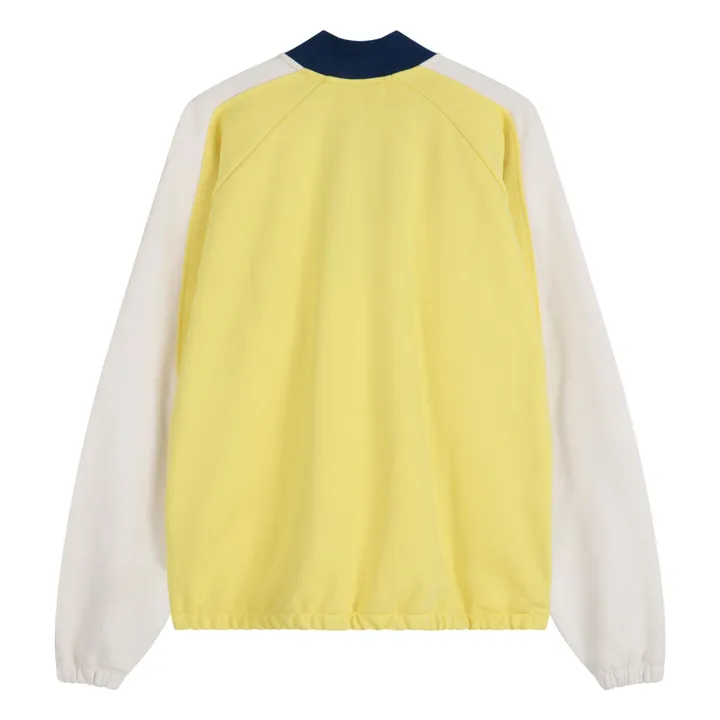 Sweat Color Block Coton Bio - Collection Femme | Jaune- Image produit n°3