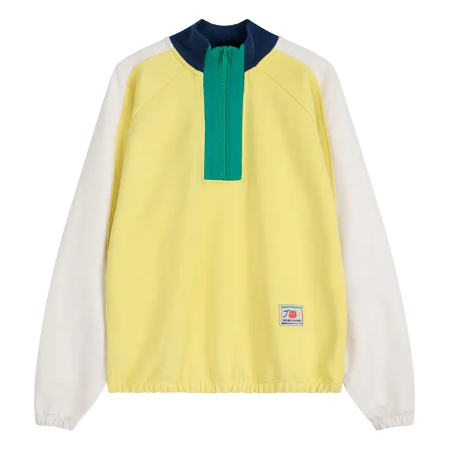 Color Block Sweatshirt aus Bio-Baumwolle - Damenkollektion | Gelb