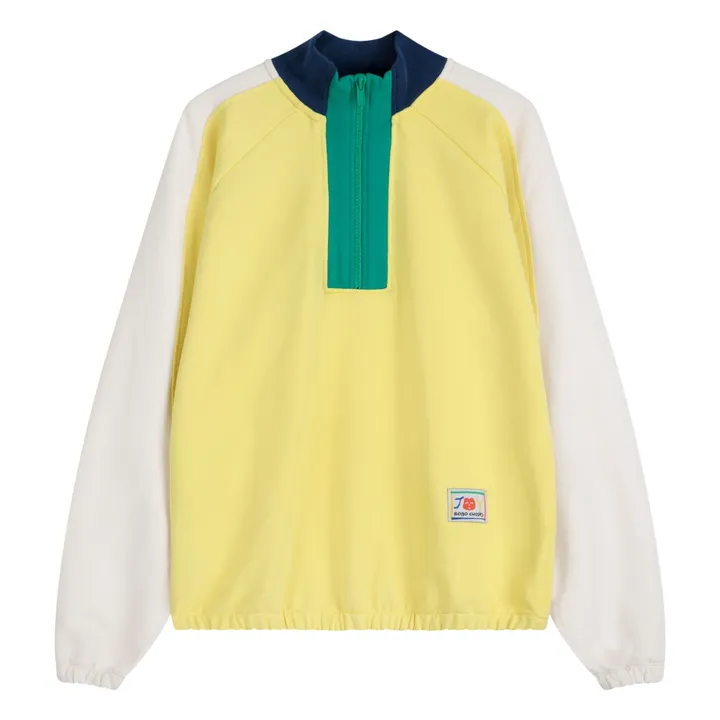 Sweat Color Block Coton Bio - Collection Femme | Jaune- Image produit n°0