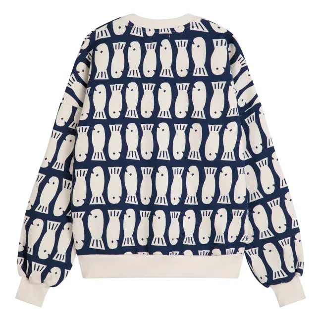 Lucky Fish Sweat Organic and Recycled Cotton - Women's Collection | Navy blue
