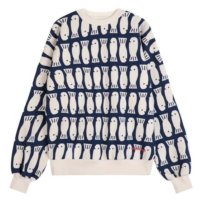 Lucky Fish Sweat Organic and Recycled Cotton - Women's Collection | Navy blue