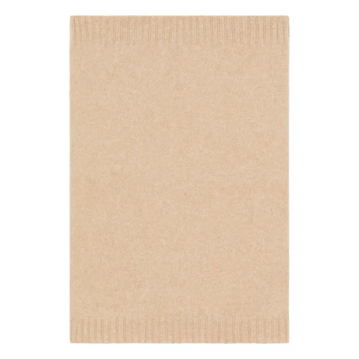 Virgin wool snood | Heather beige- Product image n°0