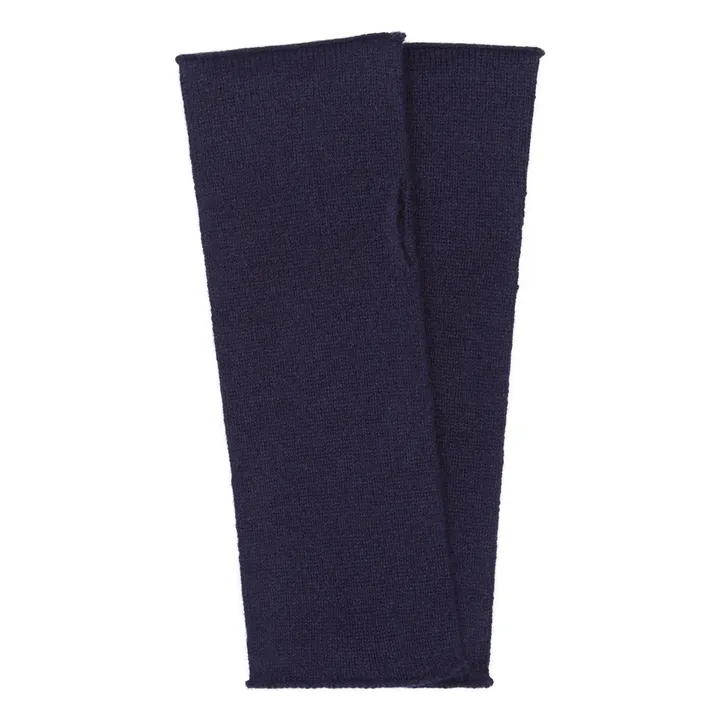 Virgin wool cuff | Navy blue- Product image n°0