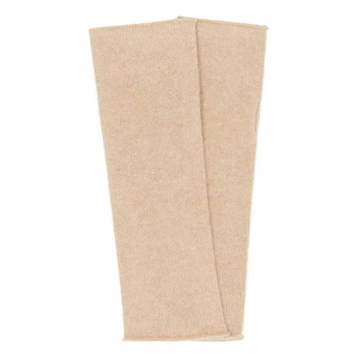 Virgin wool cuff | Heather beige- Product image n°0