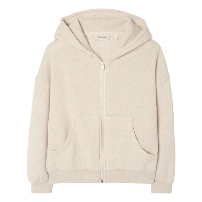 Itonay Zipped Sweatshirt | Heather white