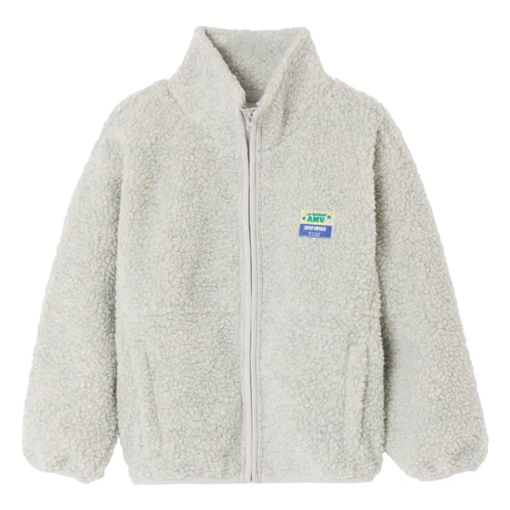 Veste Façon Sherpa Hoktown | Ecru chiné- Image produit n°0