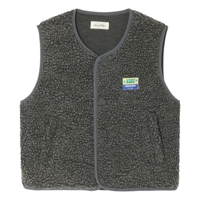 Veste Sans Manches Sherpa Hoktown | Gris anthracite