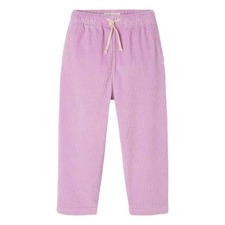 Pantalon Velours Côtelé Padow | 	Lilas- Image produit n°0