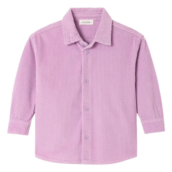 Chemise Velours Côtelé Padow | 	Lilas- Image produit n°0
